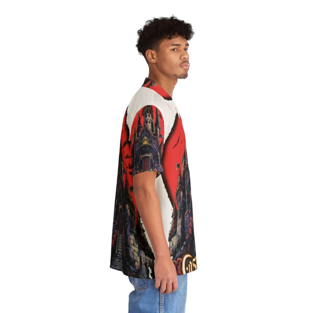 Castlevania Inspired Hawaiian Shirt with Video Game Motif - People Pight