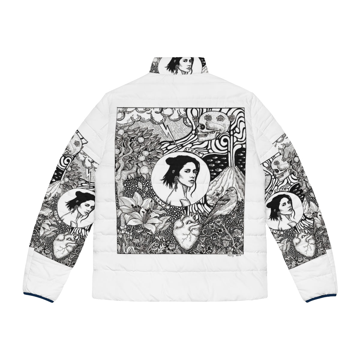 Marina and the Diamonds Inspired Puffer Jacket - Back