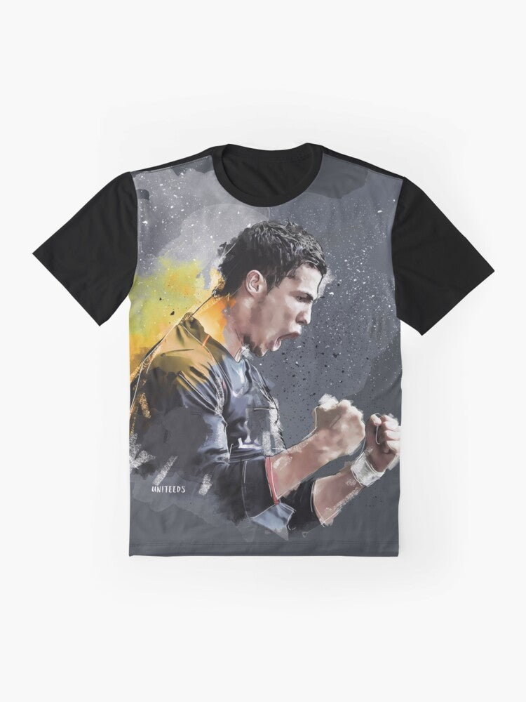 Cristiano Ronaldo Football Graphic T-Shirt - Flat lay