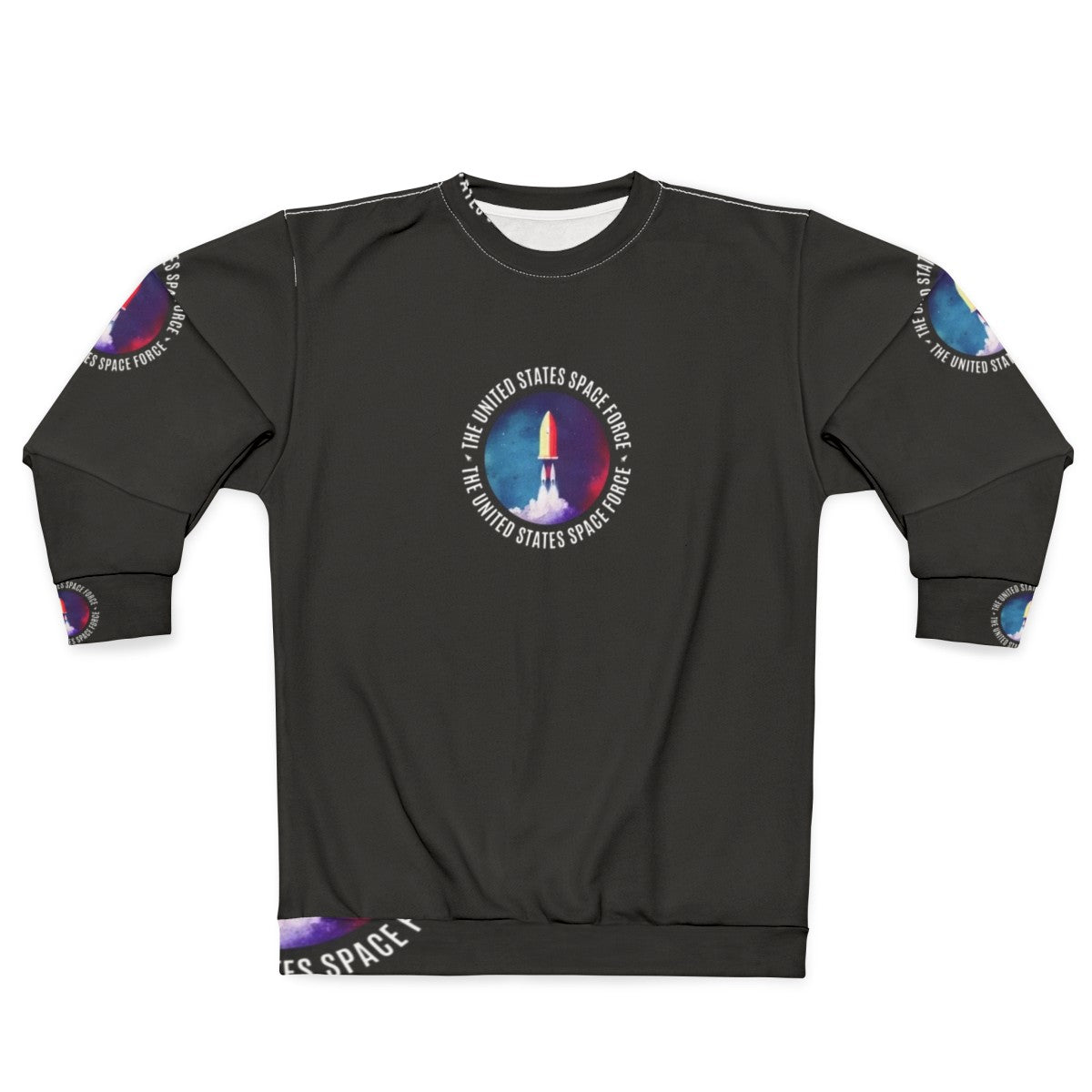 Colorful Space Force Rocket Logo Sweatshirt