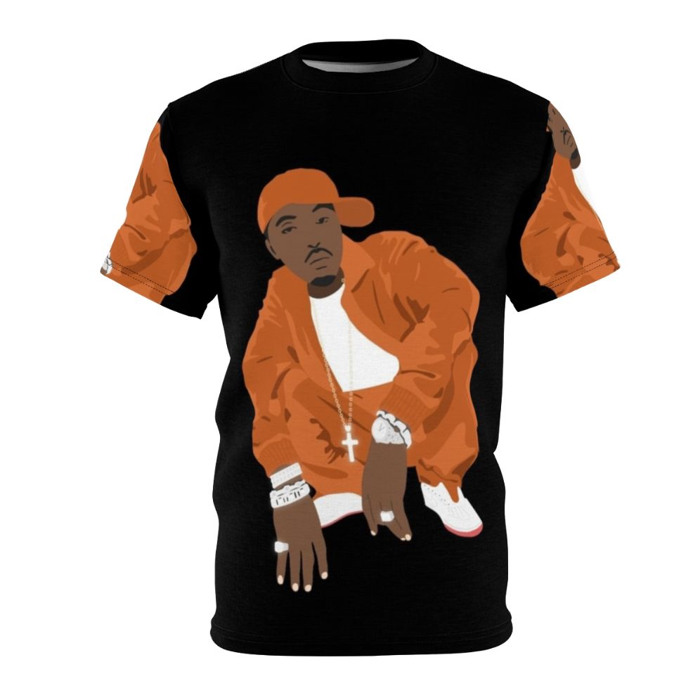 Vintage-style graphic tee featuring the iconic Nas Illmatic album cover design