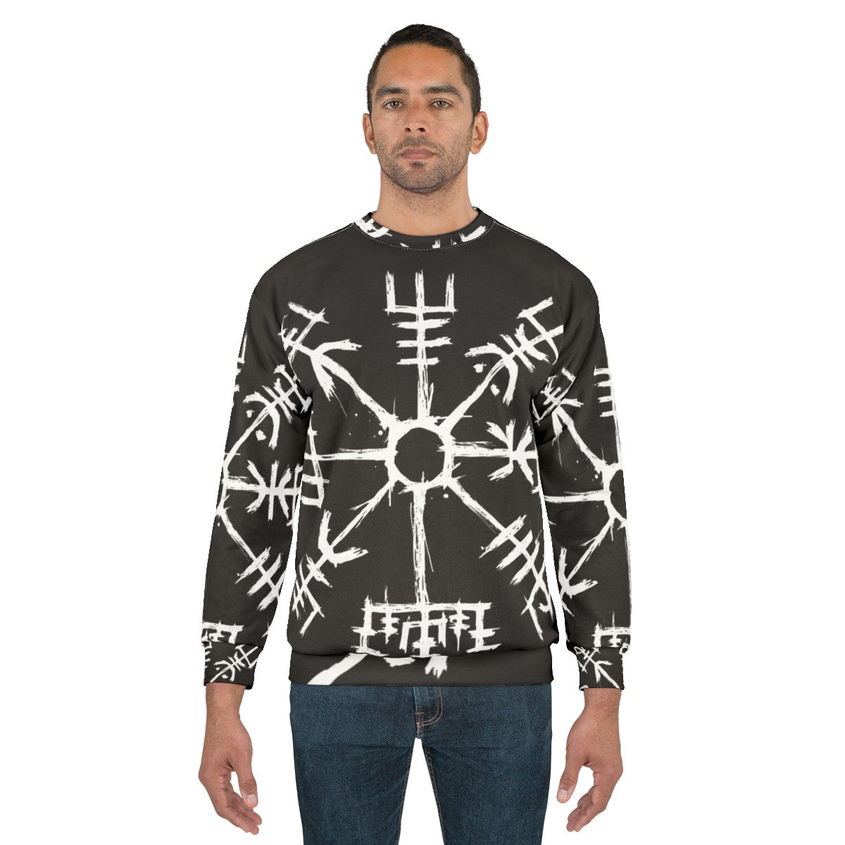 Viking Compass Vegvisir Sweatshirt - Norse Mythology Clothing - men