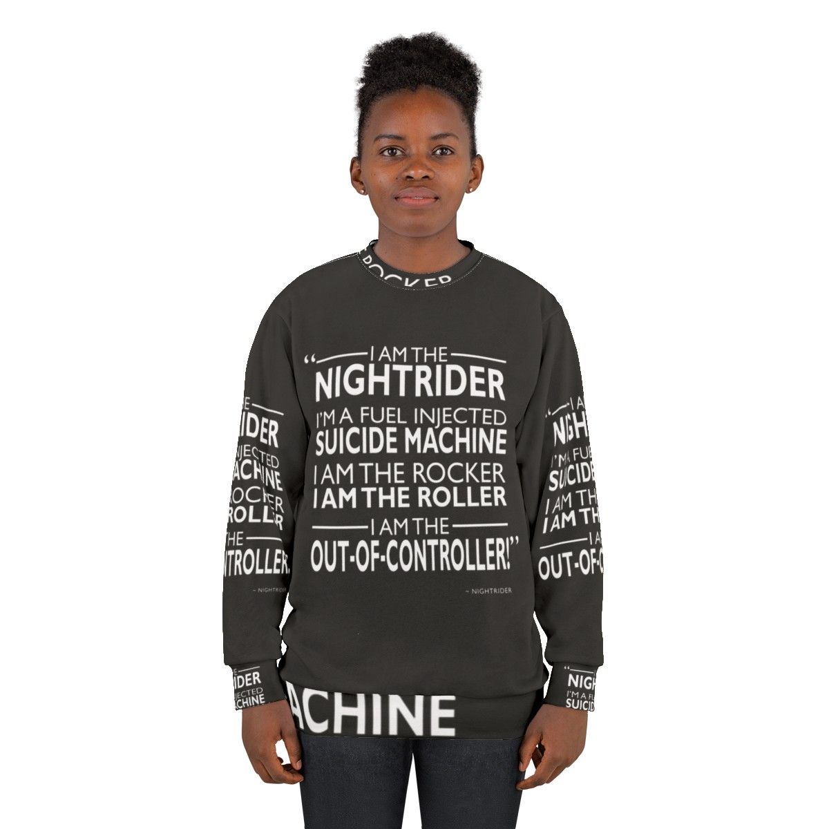 I Am The Nightrider Sweatshirt - Mad Max Inspired Apparel - women