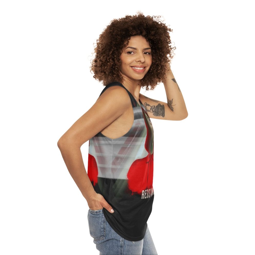 Money Heist Resistance Unisex Tank Top - women side