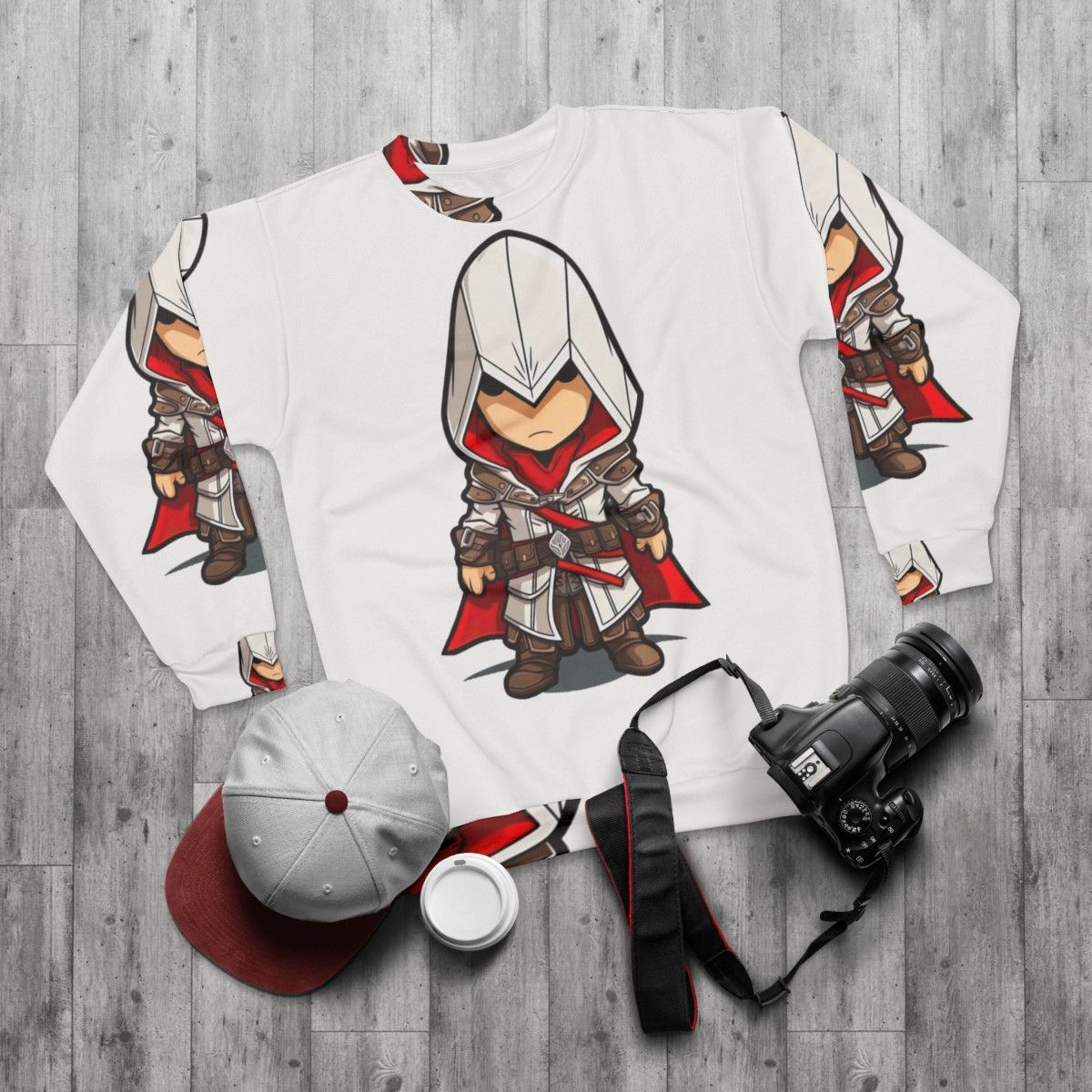 Assassin's Creed Chibi Sweatshirt - flat lay