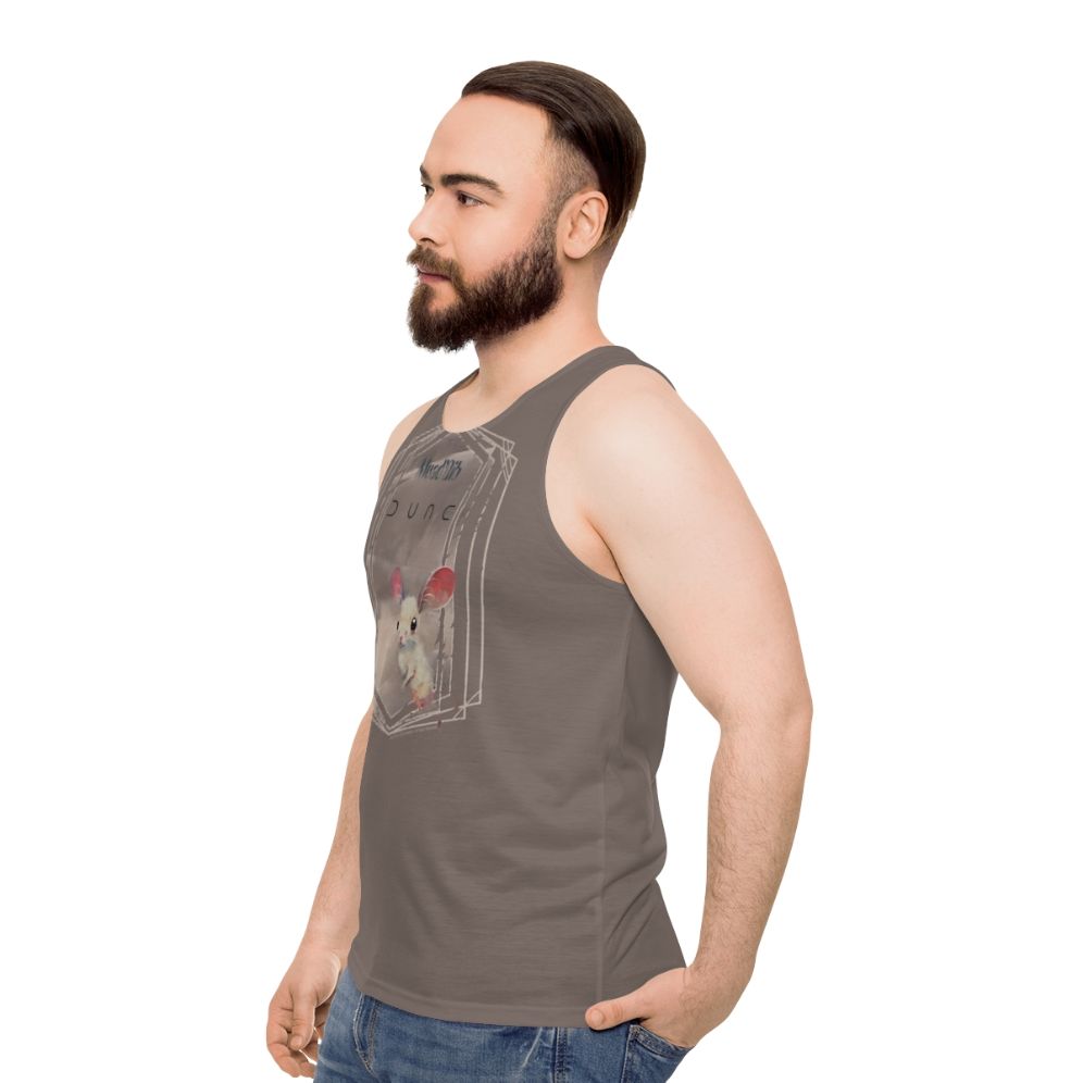 Dune Sand Mouse Unisex Tank Top - men side