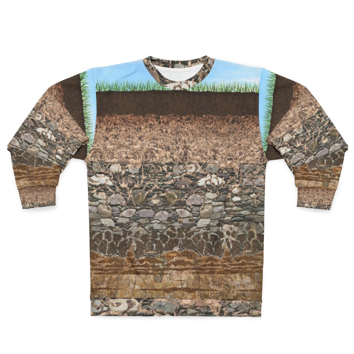 Soil Profile Sweatshirt with educational design