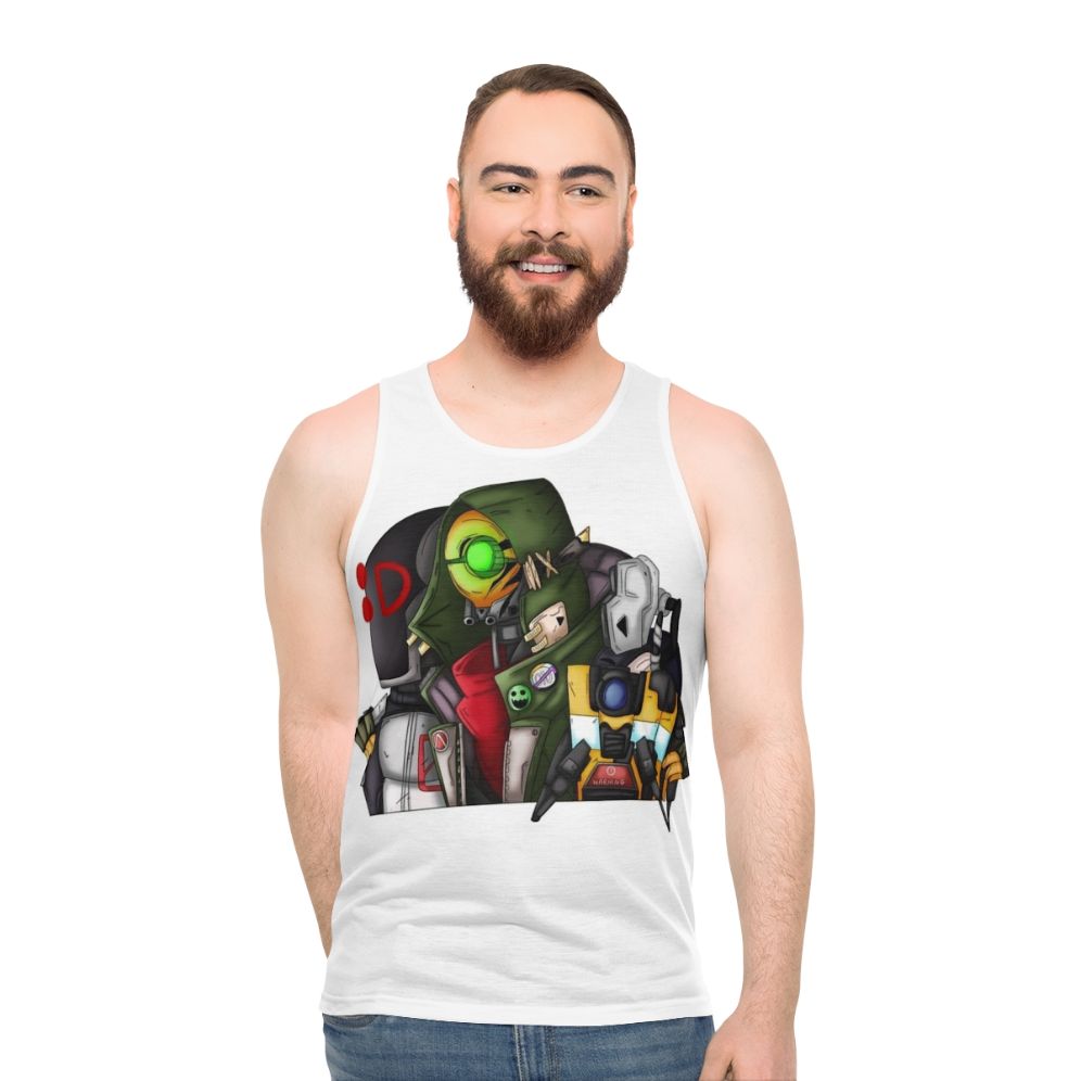 Borderlands Zer0, Fl4k, and Claptrap Unisex Tank Top - men