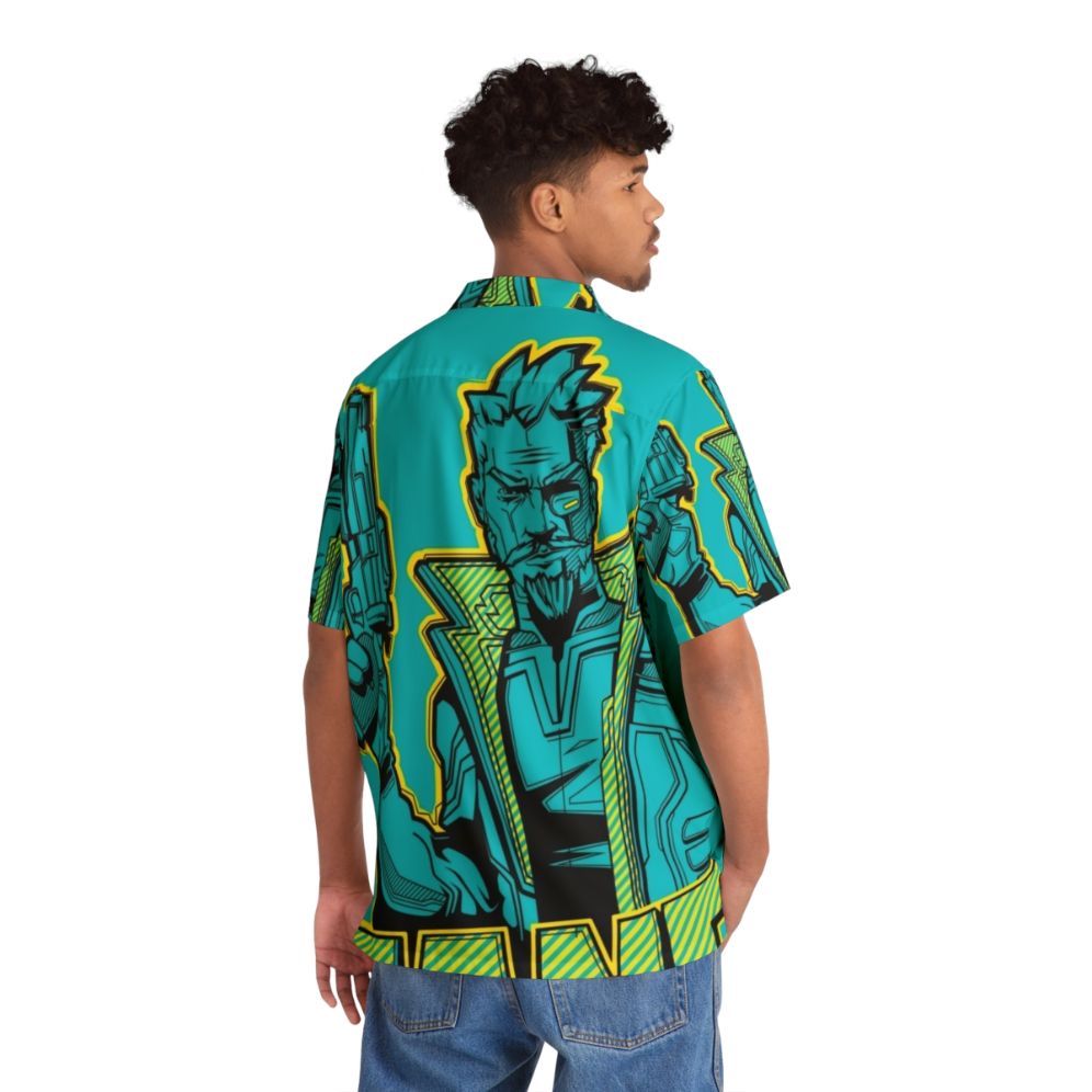 Zane Flynt Hawaiian Shirt with Borderlands 3 Inspired Design - People Back