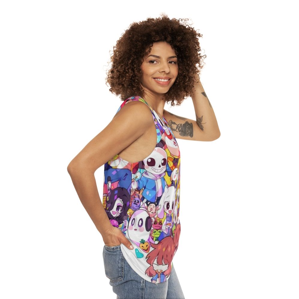 Undertale Unisex Tank Top - women side