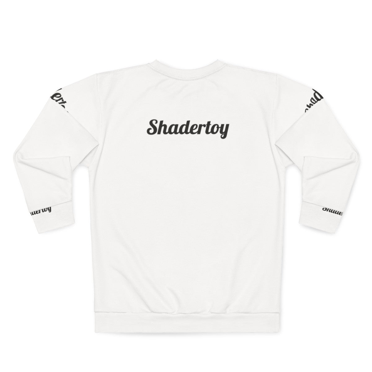 Vector graphics shadertoy sweatshirt with geometric design - Back