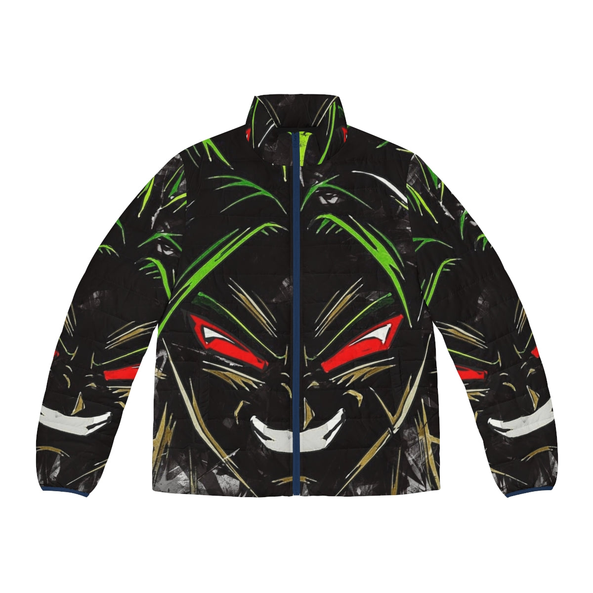 Broly Super Saiyan Puffer Jacket - Dragon Ball Inspired Anime Clothing