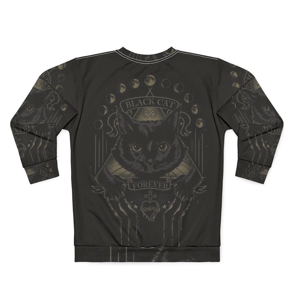 Black Cat Cult Sweatshirt - Back