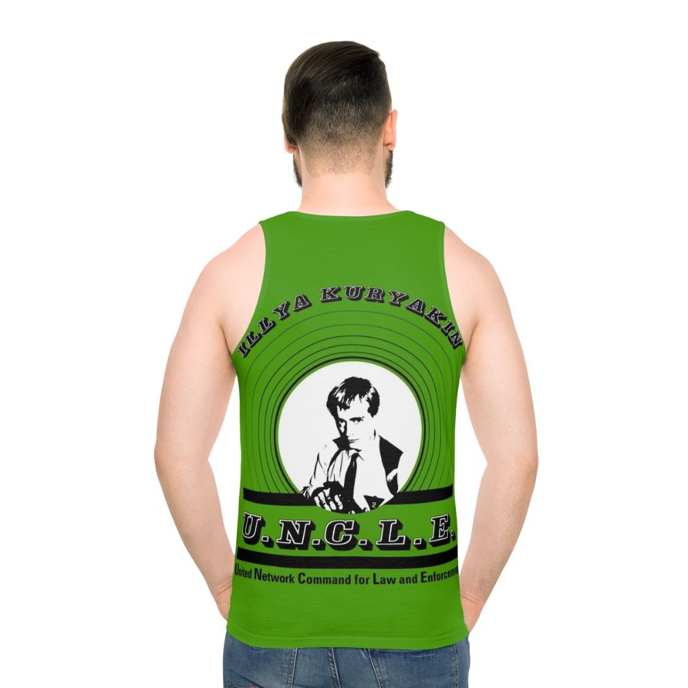 Illya Kuryakin Unisex Tank Top - men back