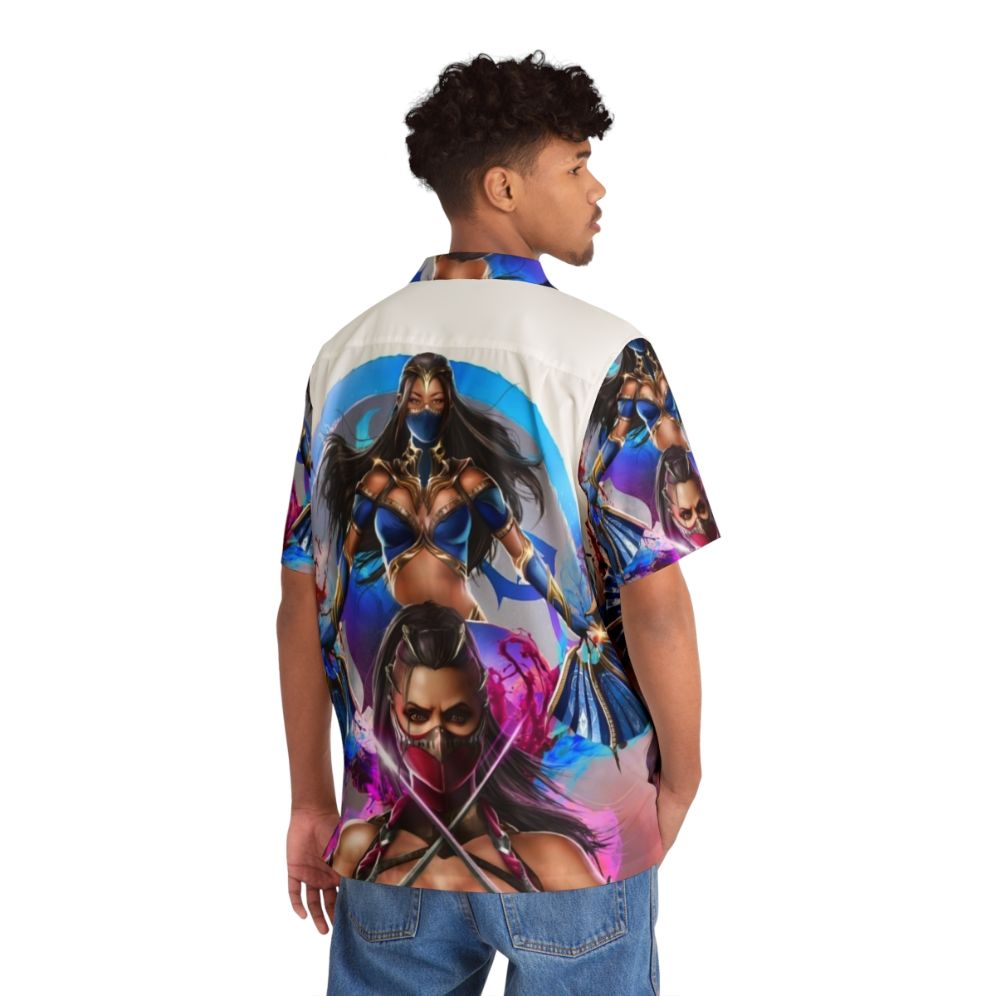 Magical Dragon Hawaiian Shirt for Cosplay Fans of Mileena and Kitana - People Back