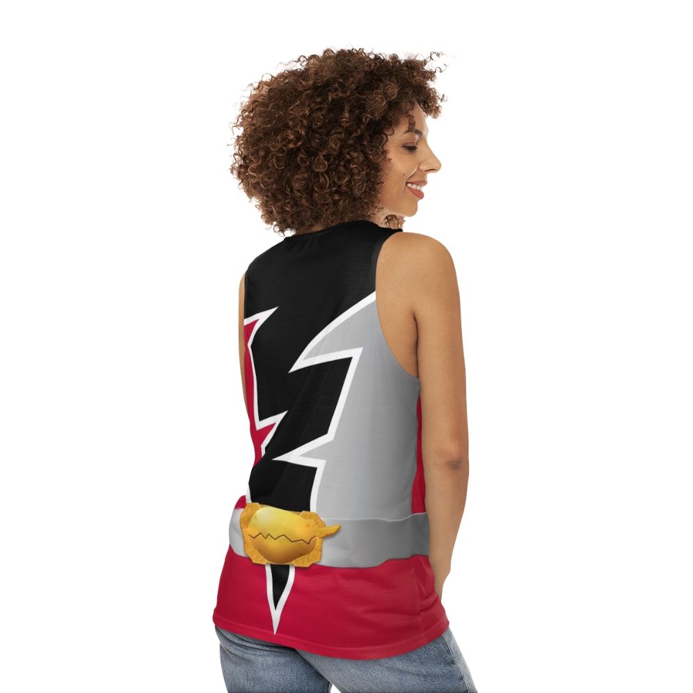 Ryusoulred Unisex Super Sentai Dinosaur Tank Top - women back