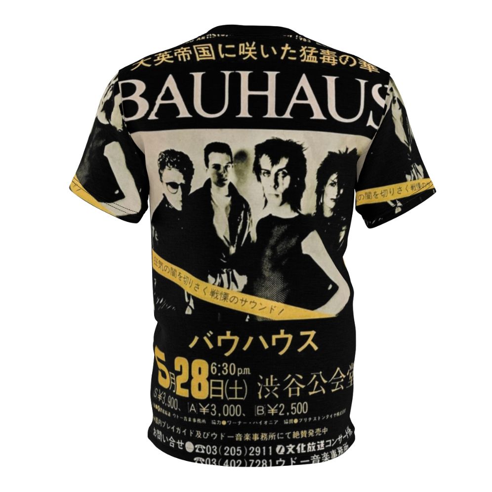 Bauhaus-inspired retro graphic t-shirt for alternative music fans - Back