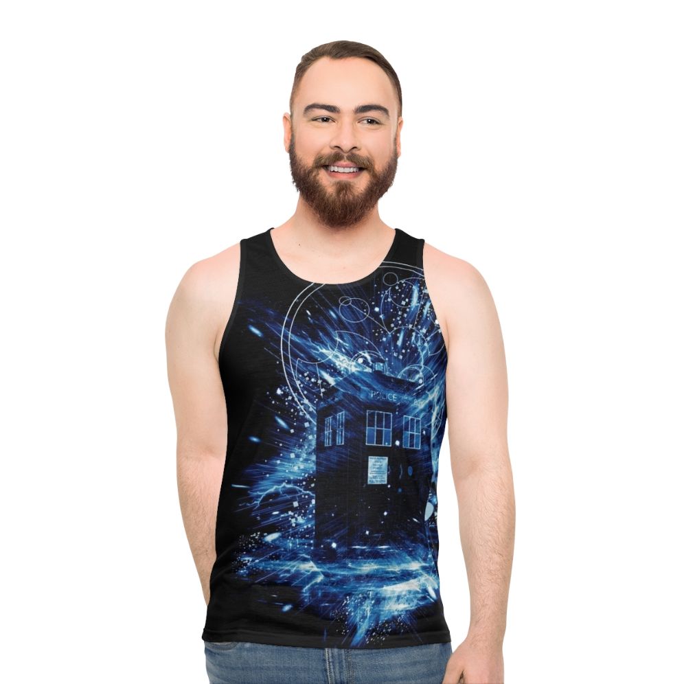 Time Storm Unisex Doctor Who Inspired Tank Top - men