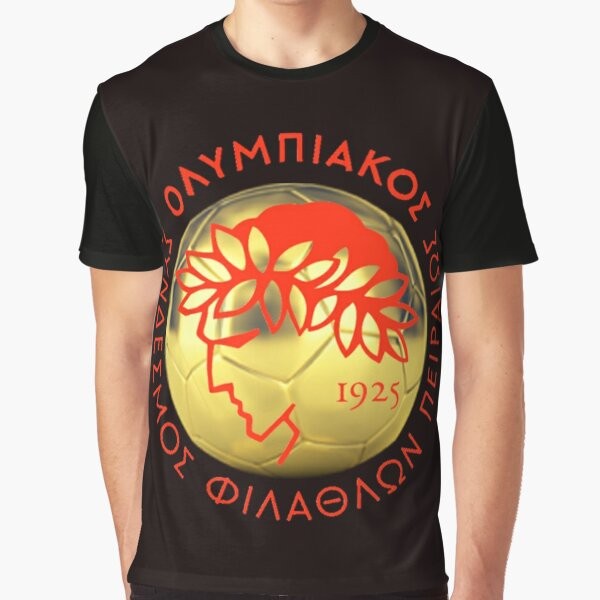 Olympiacos Piraeus Greek Football Club Gold Ball T-Shirt