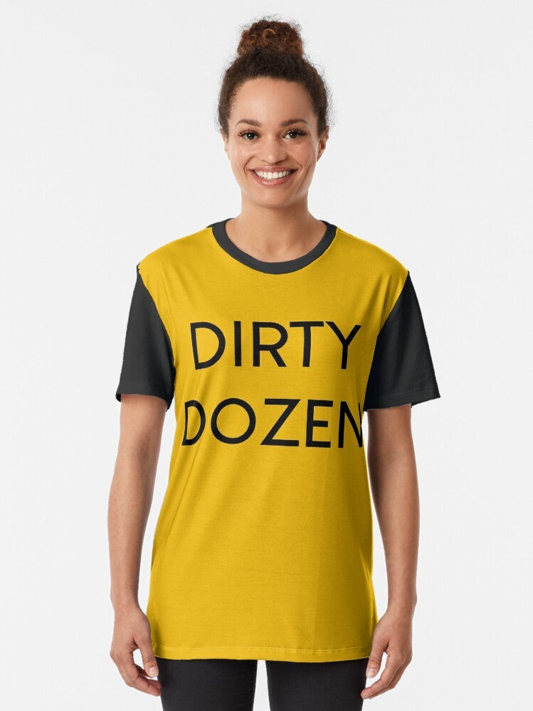 Prodigy Dirty Dozen Graphic T-Shirt featuring the iconic band logo and design - Women