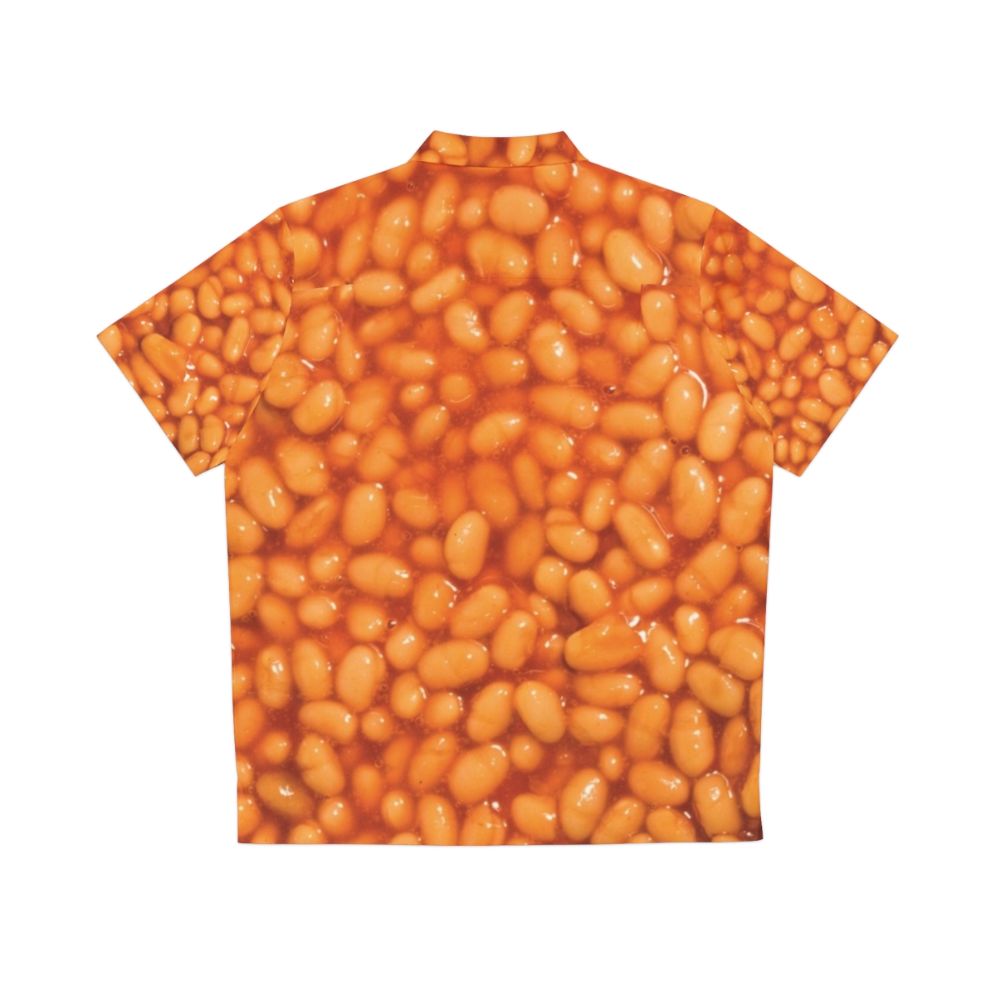 Beans and Beans' Hawaiian Shirt with Baked Beans Graphic - Back