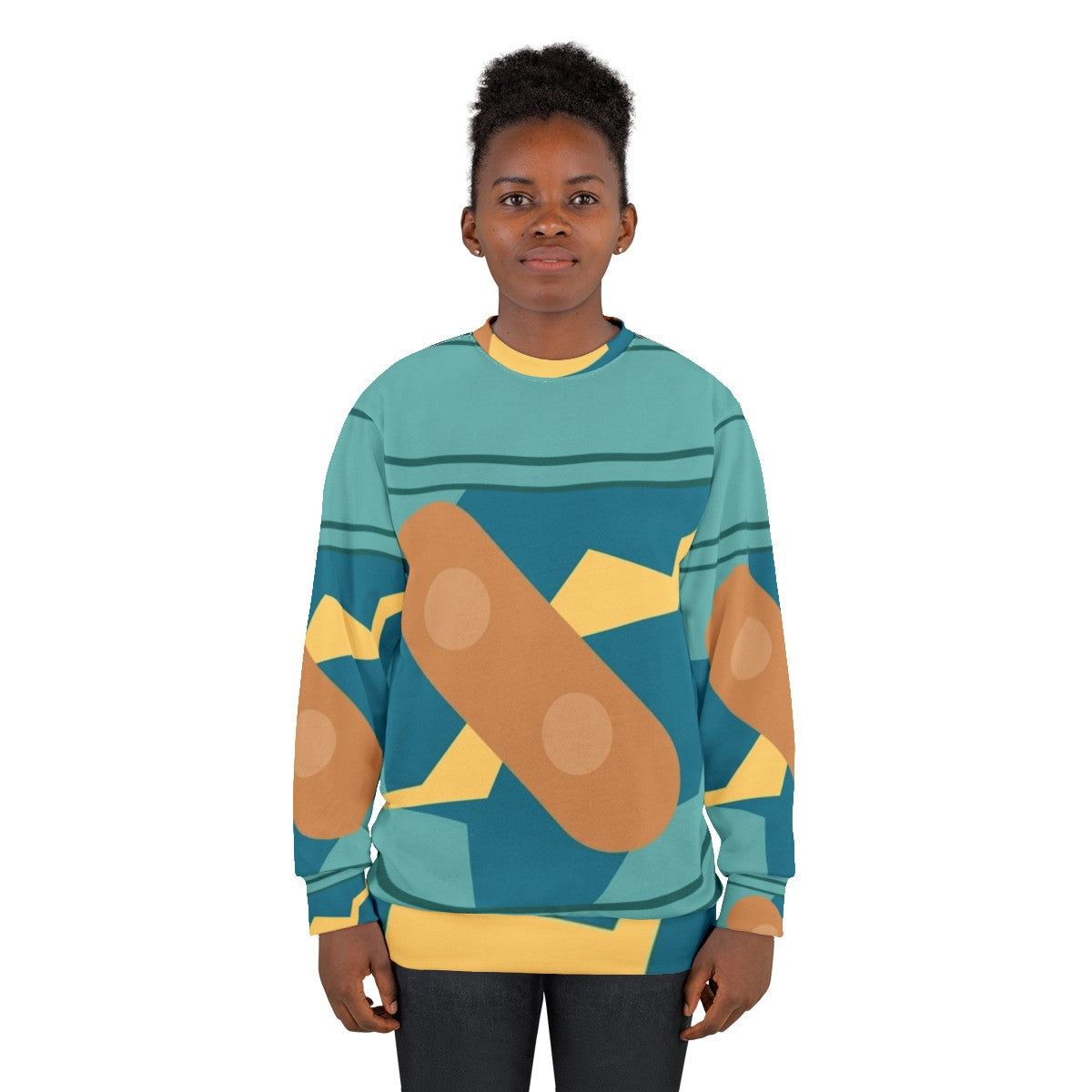 Golurk Pixel Art Sweatshirt - women