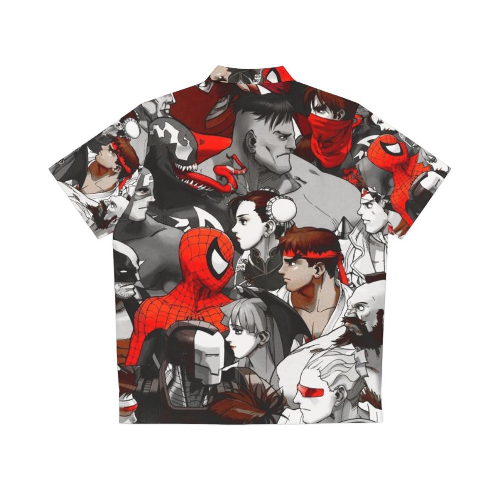 Marvel vs Capcom Red Hawaiian Shirt - Back