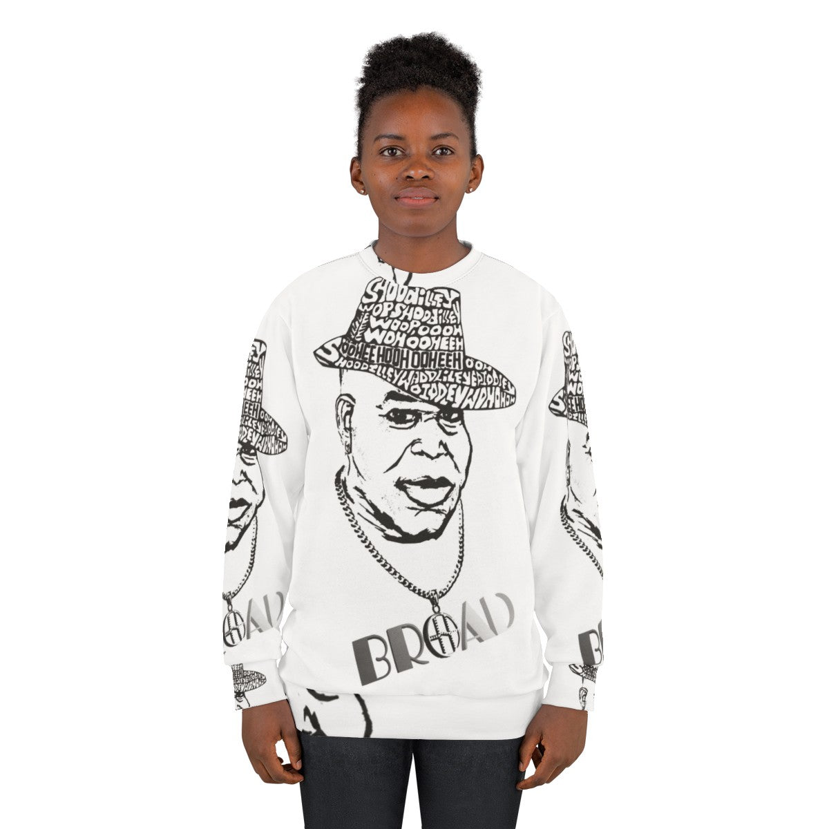 Broad sweatshirt featuring Jamaican reggae culture - women