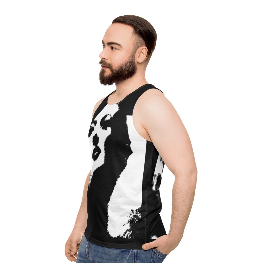 1930s Hollywood glamour unisex tank top - men side