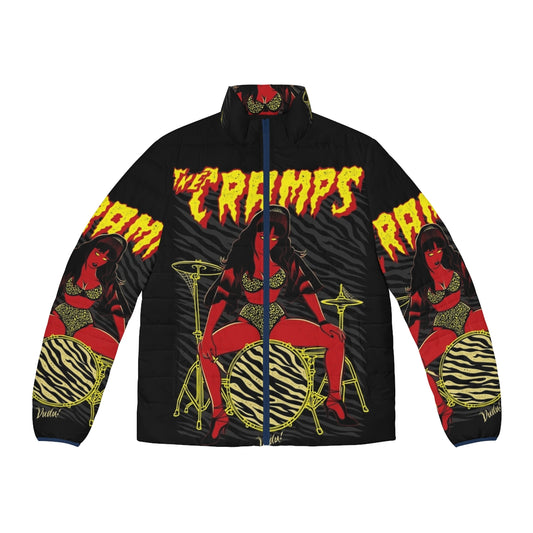 The Cramps Psycho Red Puffer Jacket