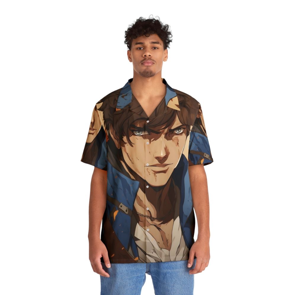 Castlevania Nocturne Richter Belmont Hawaiian Shirt - People Front