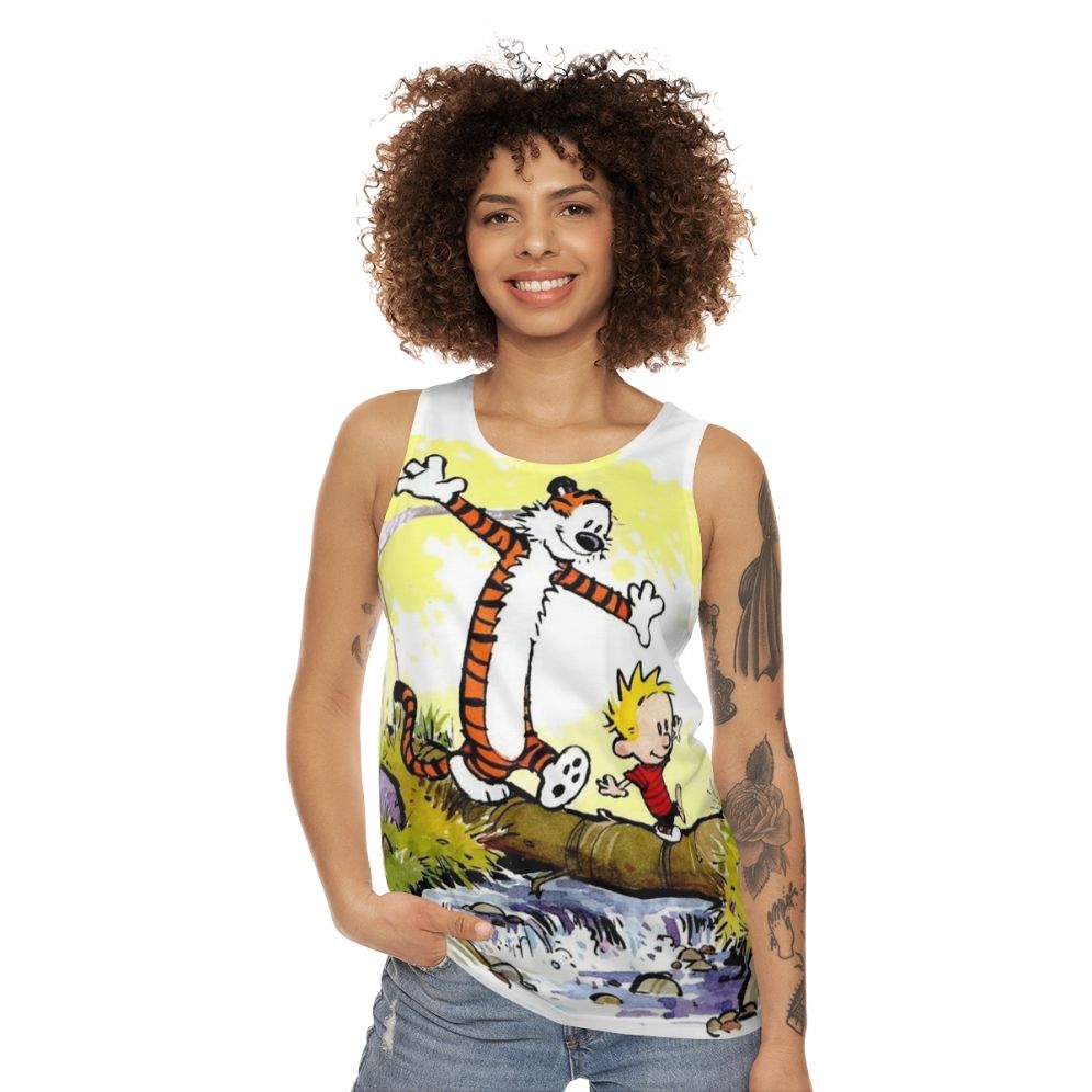 Calvin and Hobbes Unisex Tank Top - women