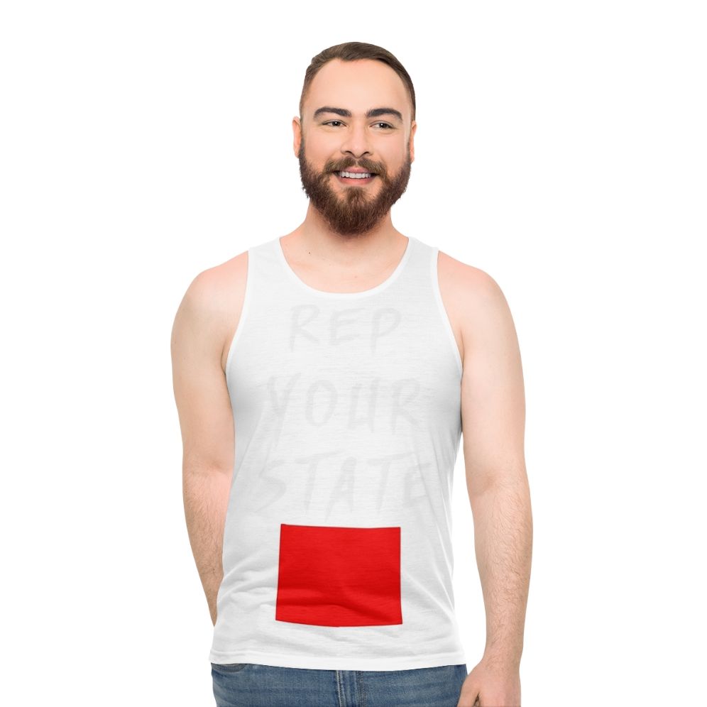 Unisex Wyoming State Pride Tank Top - men