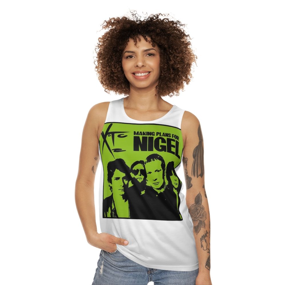 Unisex XTC "Making Plans for Nigel" 70s New Wave Tank Top - women