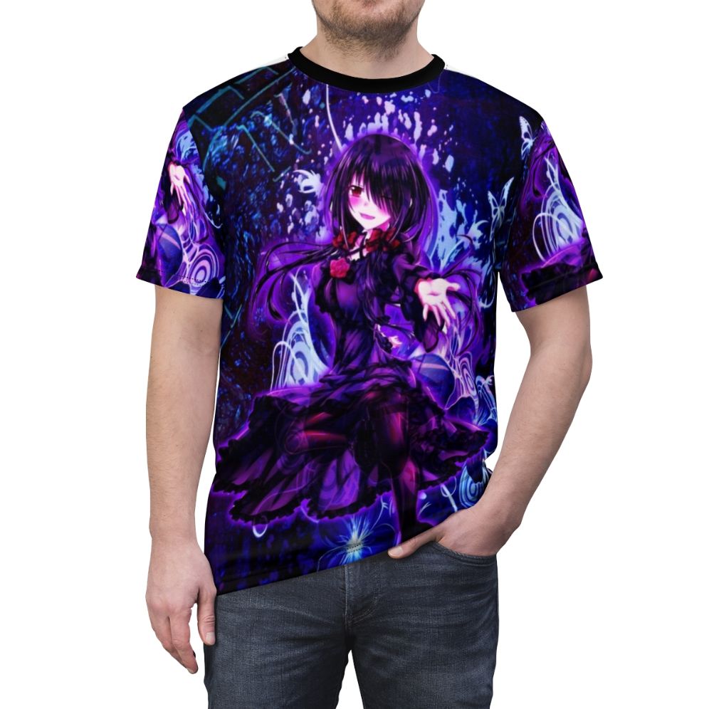 Kurumi Tokisaki from Date A Live anime character on a customizable t-shirt - men front