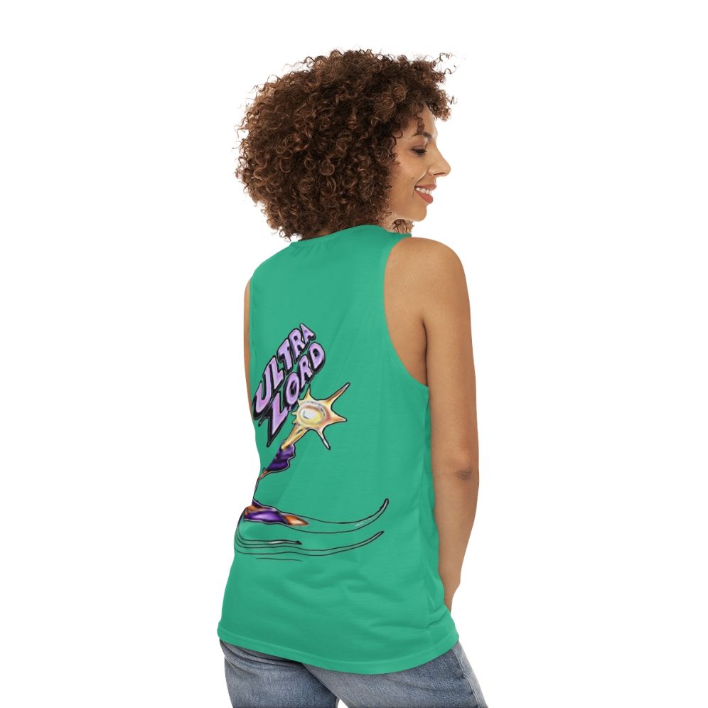 Ultra Lord Sheen Inspired Unisex Graphic Tank Top - women back