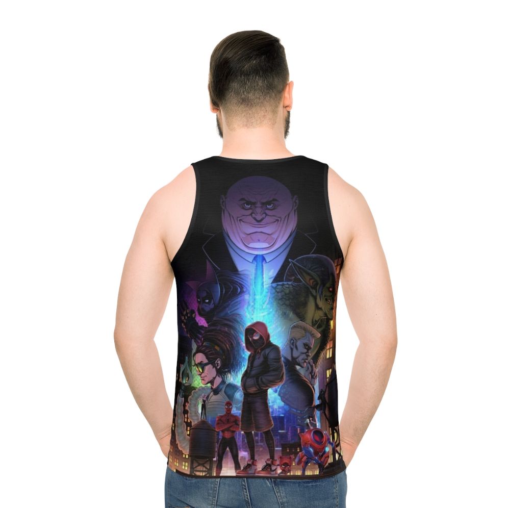 Marvel Spider-Man Into The Spider-Verse Unisex Tank Top - men back