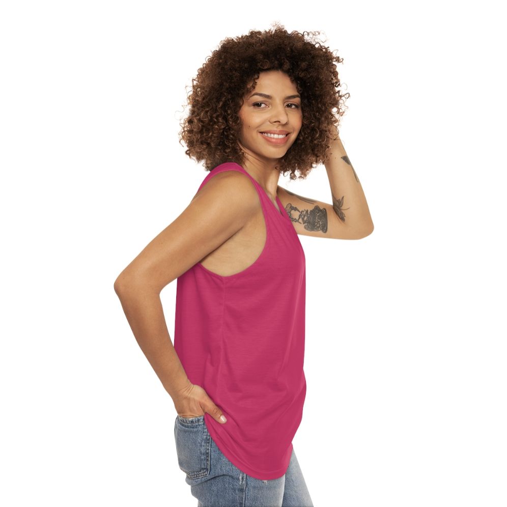 Raspberry Sorbet Unisex Tank Top - women side