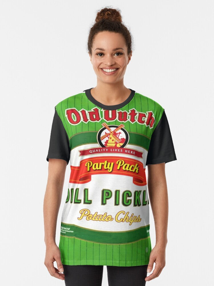 Old Dutch Dill Pickle Chips Graphic T-Shirt - Women