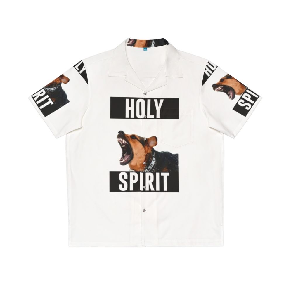 Holy Spirit Hawaiian Shirt with Christian Symbols