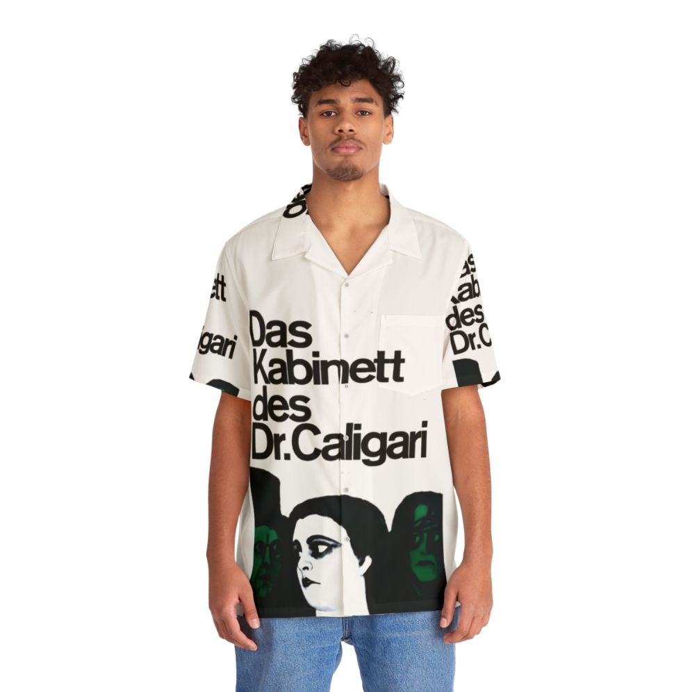 Caligari Hawaiian Shirt Featuring Classic Silent Film Imagery - People Front