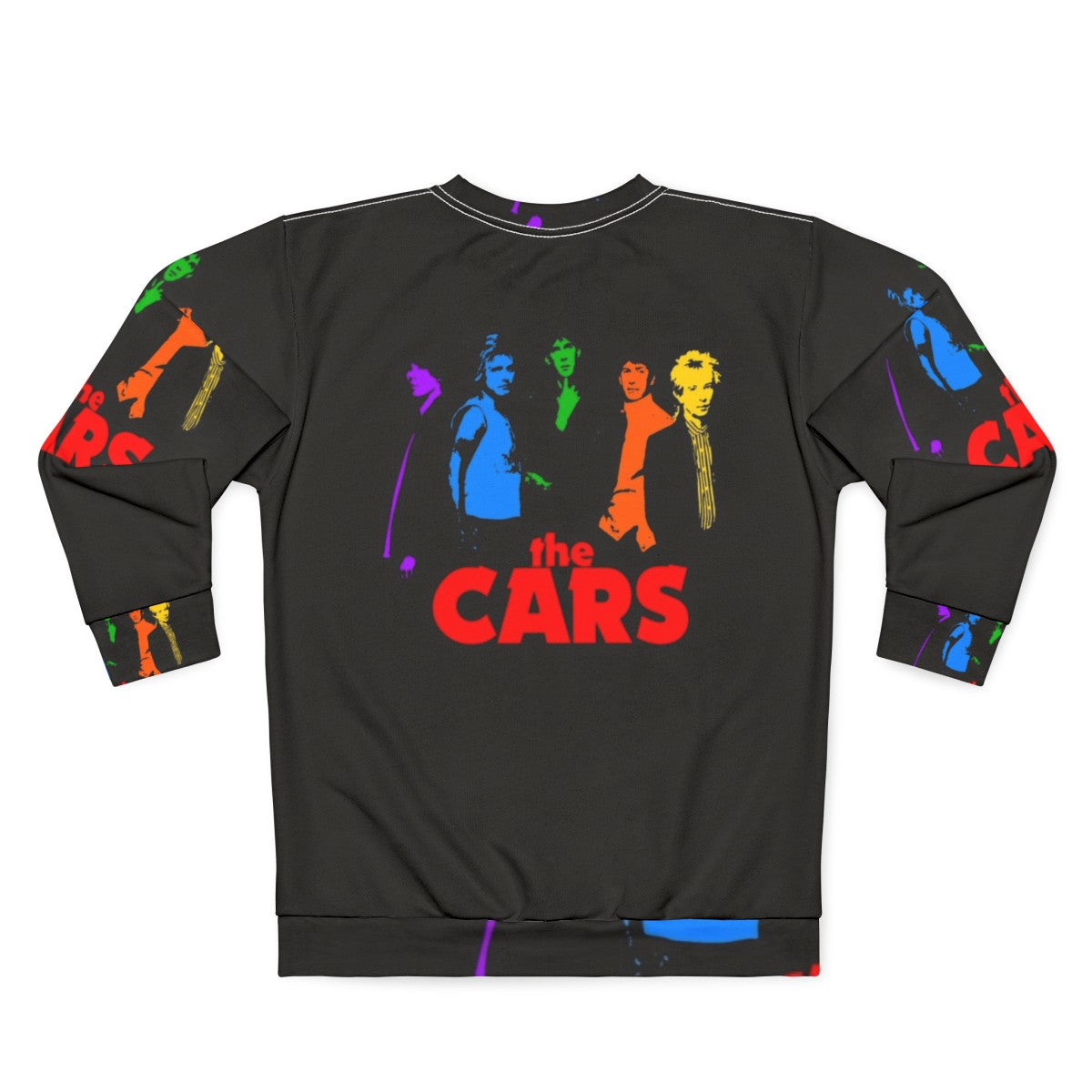 The Cars in Color Retro Sweatshirt - Back