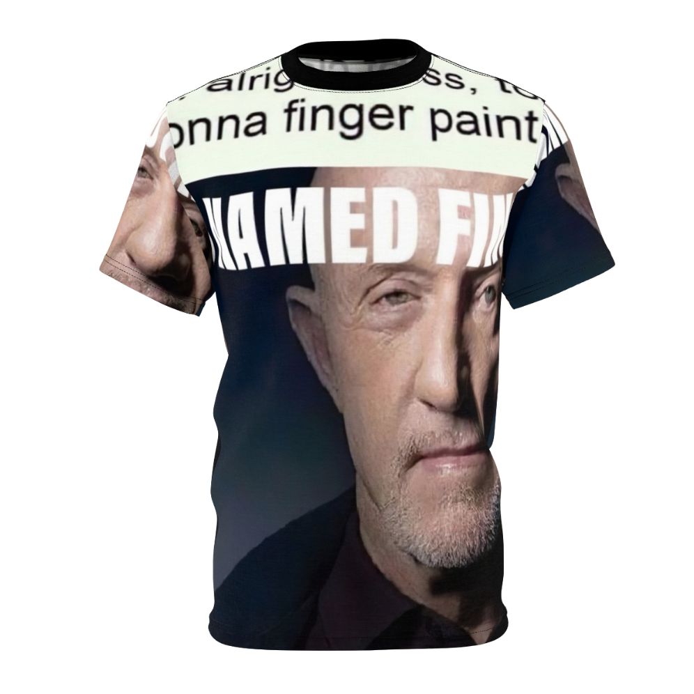 Unofficial "Kid Named Finger" AOP T-Shirt featuring a Breaking Bad inspired meme design