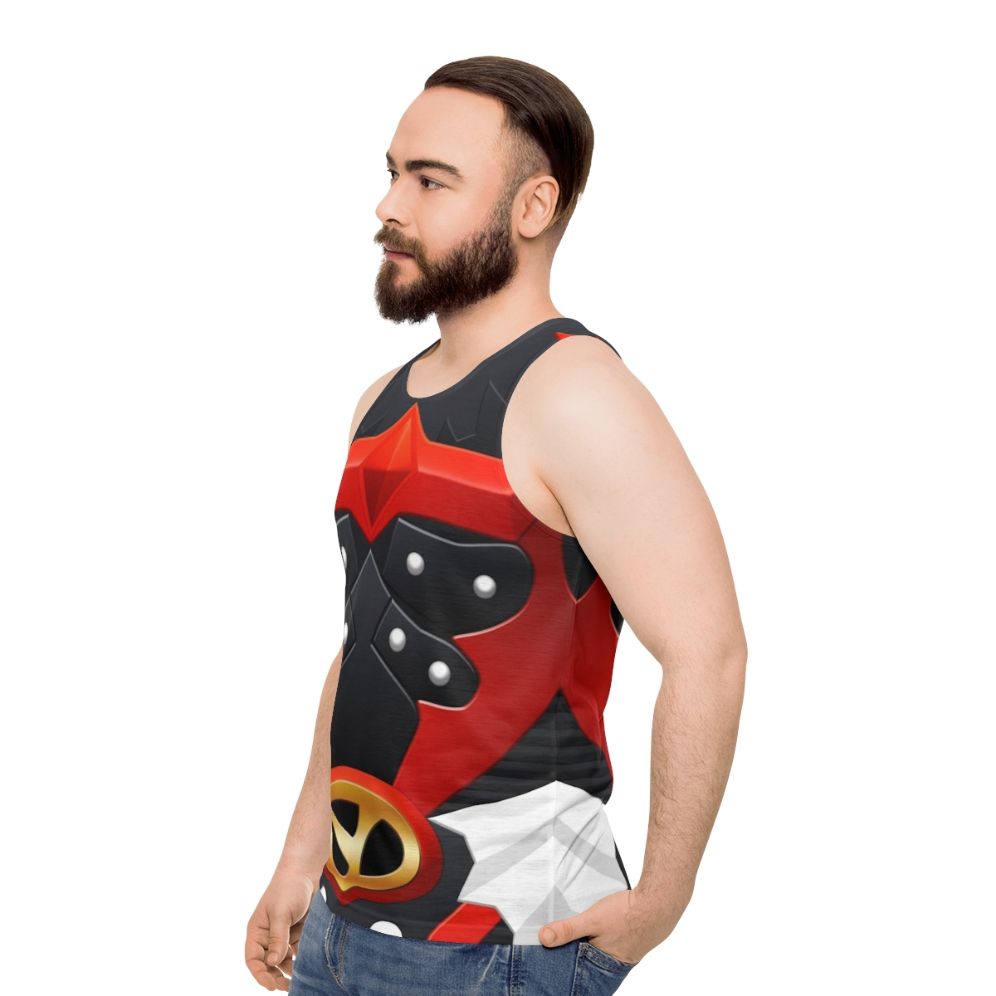 Psycho Red Unisex Tank Top - men side