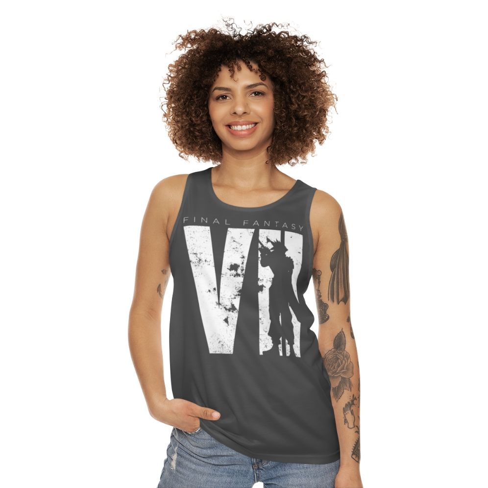 Final Fantasy VII Minimalist Unisex Tank Top - women