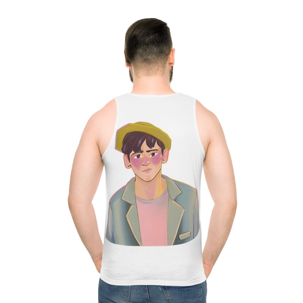 Heartstopper Charlie Spring Unisex Tank Top - men back