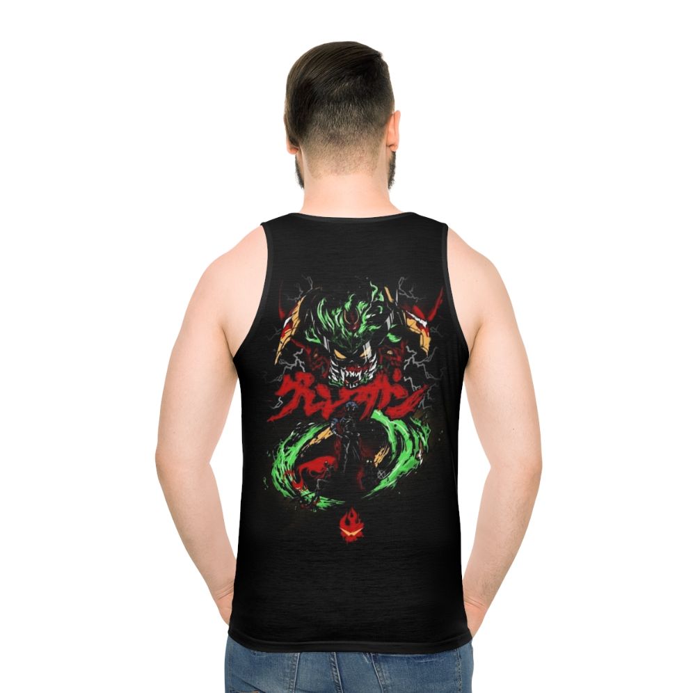 Gurren Lagann anime unisex tank top - men back