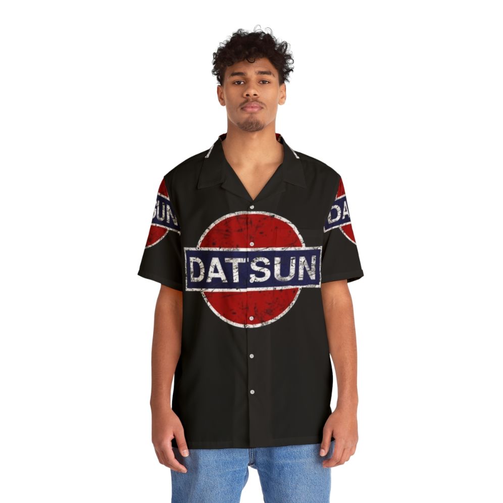 Datsun vintage car hawaiian shirt - People Front