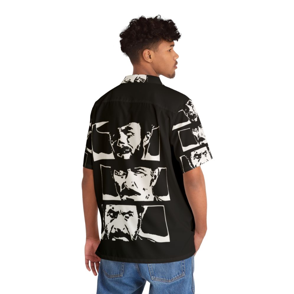 Vintage Hawaiian shirt featuring "The Good, The Bad and The Ugly" movie characters - People Back