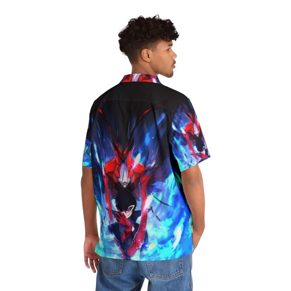 Persona 5 Joker Themed Hawaiian Shirt - People Back